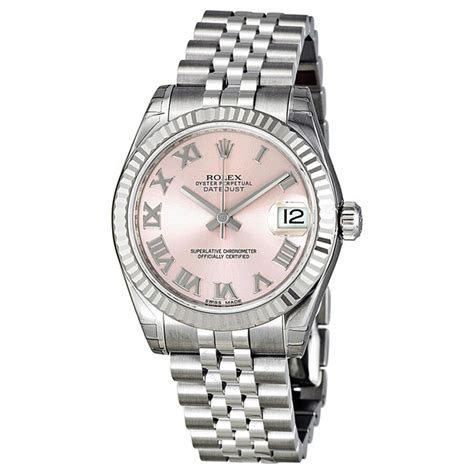 rolex silver with pink dial day datejust|Rolex lady Datejust pink dial.